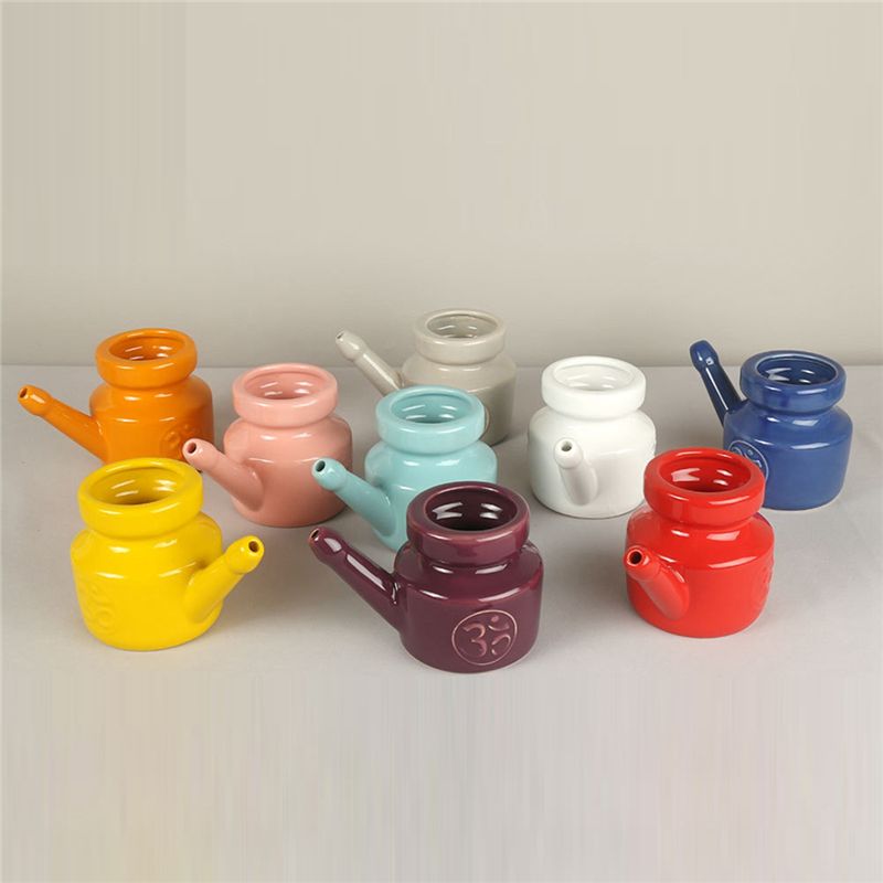 Neti Pot Nasal Rinse - متوفر: وعاء سيراميك نيتي بسعة 350