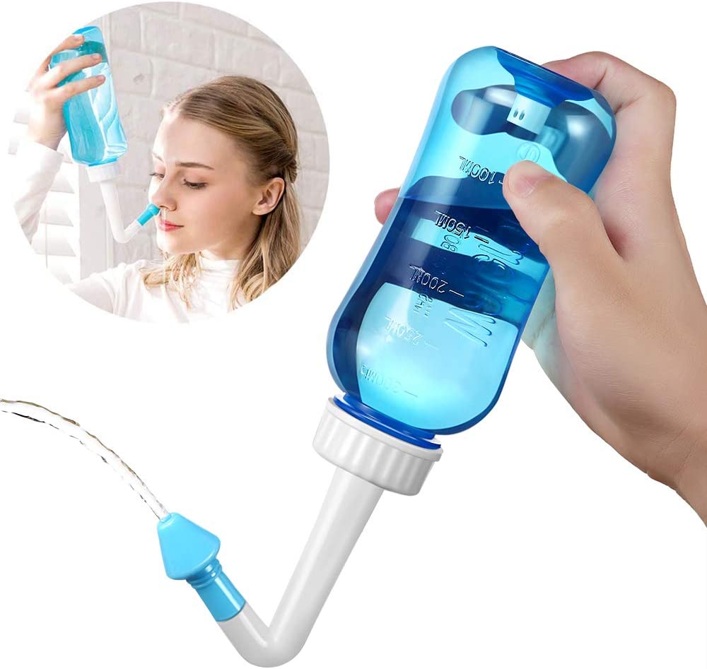 Neti Pot Nasal Rinse - زجاجة منظف لغسل الأنف 300 مللي