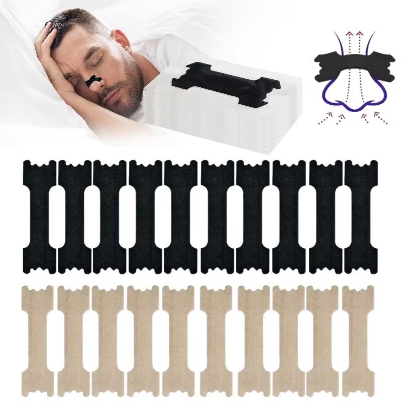 Health & Wellness Equipment - 10-100 قطعة شرائط أنفية مضادة للشخير