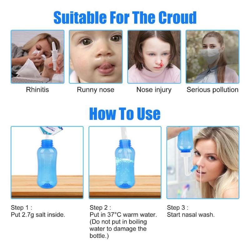 【WA】زجاجات غسيل الأنف، منظف ال - مراجعة Neti Pot Nasal Rinse وسعره