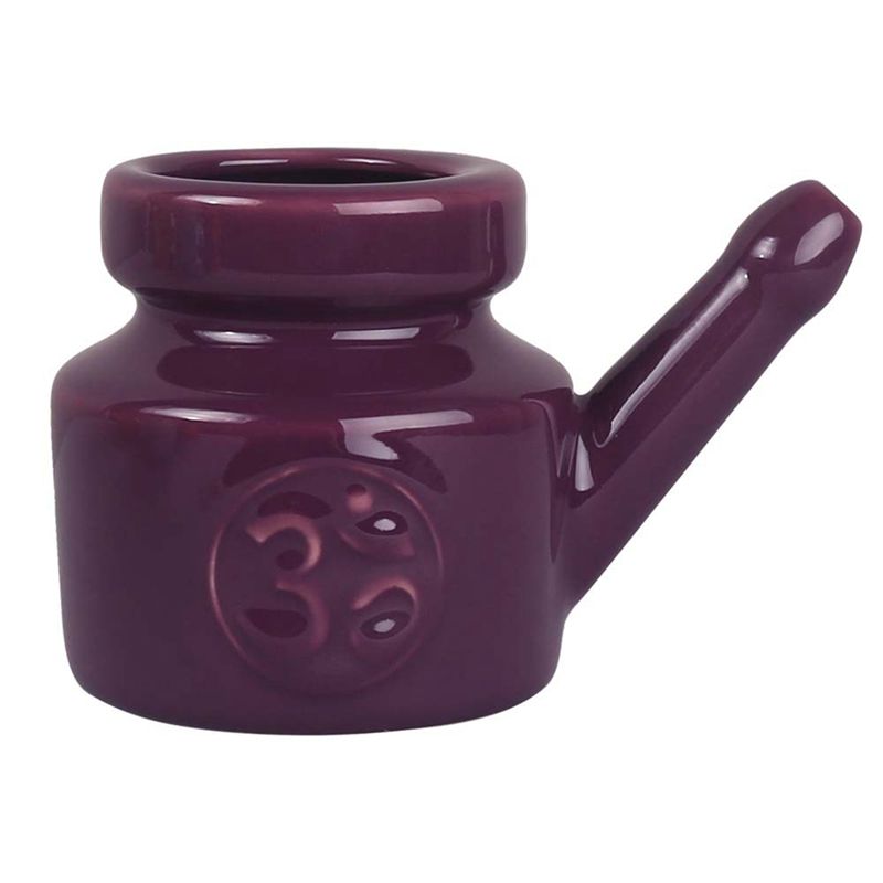متوفر: وعاء سيراميك نيتي بسعة  - مراجعة Neti Pot Nasal Rinse وسعره