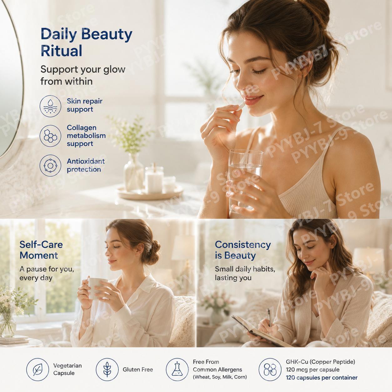 كبسولات مكمل ببتيد النحاس GHK- - مراجعة Health Wellness Usa وسعره