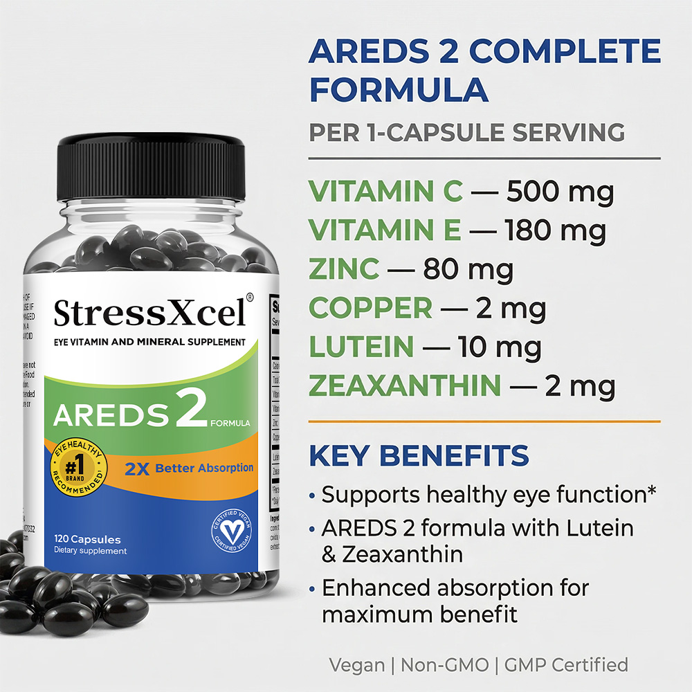 كبسولات AREDS 2 للعين، تحتوي ع - مراجعة Health Wellness Usa وسعره