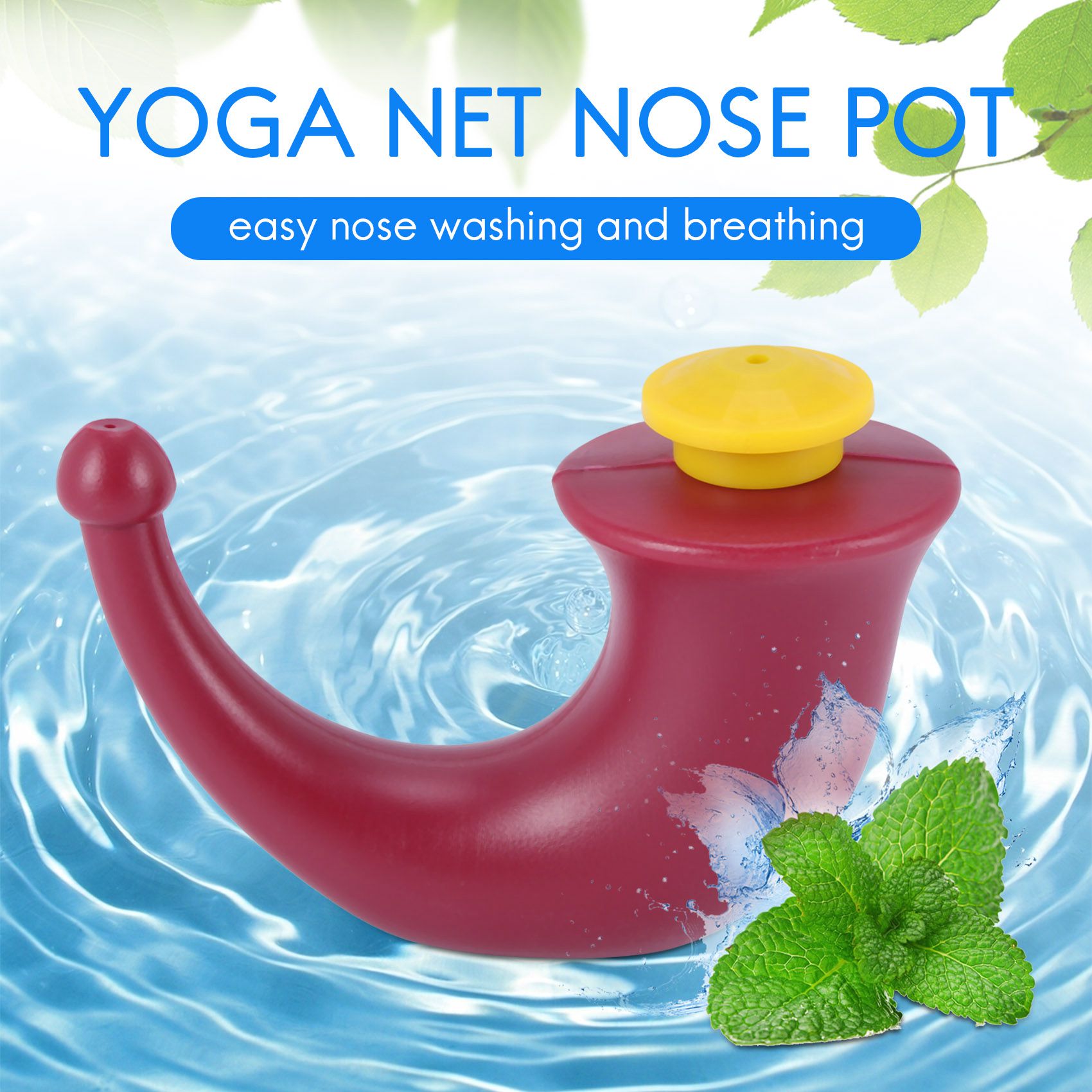 نظام شطف الأنف ، وعاء اليوغا ، - مراجعة Neti Pot Nasal Rinse وسعره