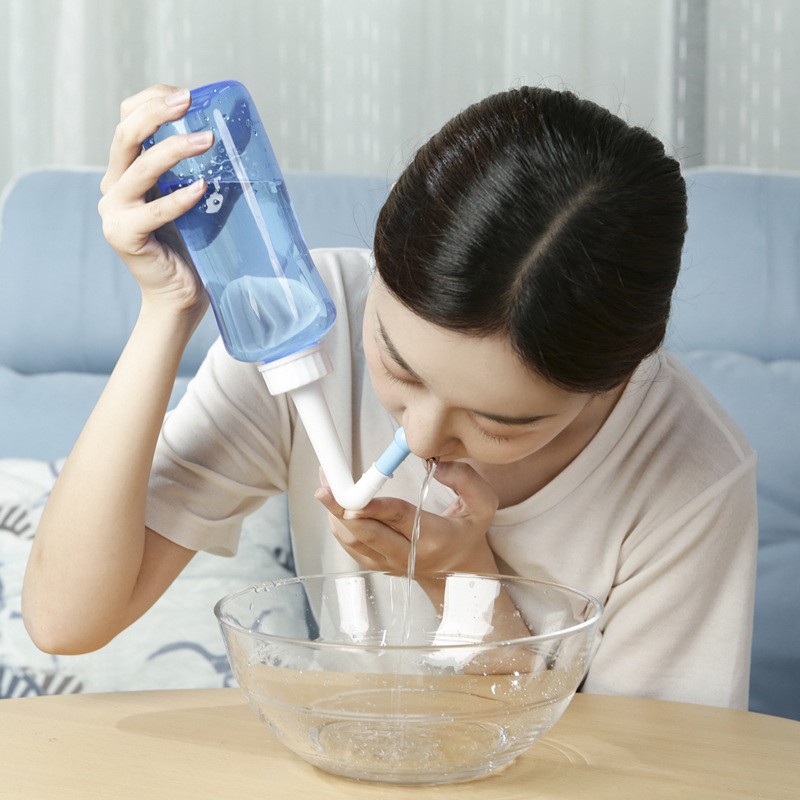 زجاجة منظف لغسل الأنف 300 مللي - مراجعة Neti Pot Nasal Rinse وسعره