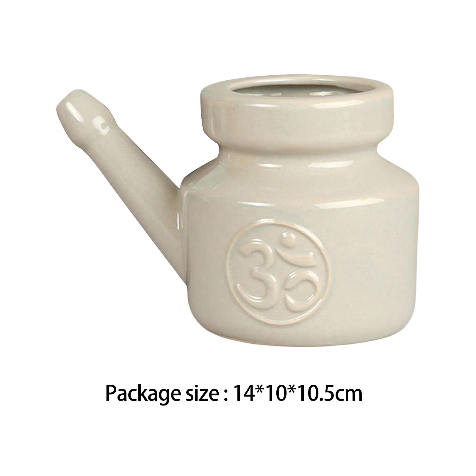 وعاء تنظيف الأنف سعة 350 مل مع - مراجعة Neti Pot Nasal Rinse وسعره