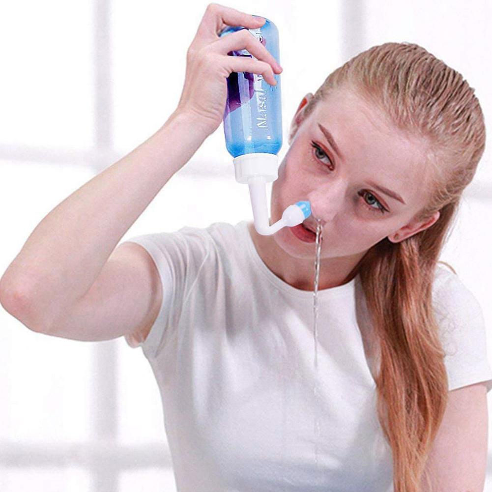 300 قطعة منظف أنف، جهاز غسيل ا - مراجعة Neti Pot Nasal Rinse وسعره