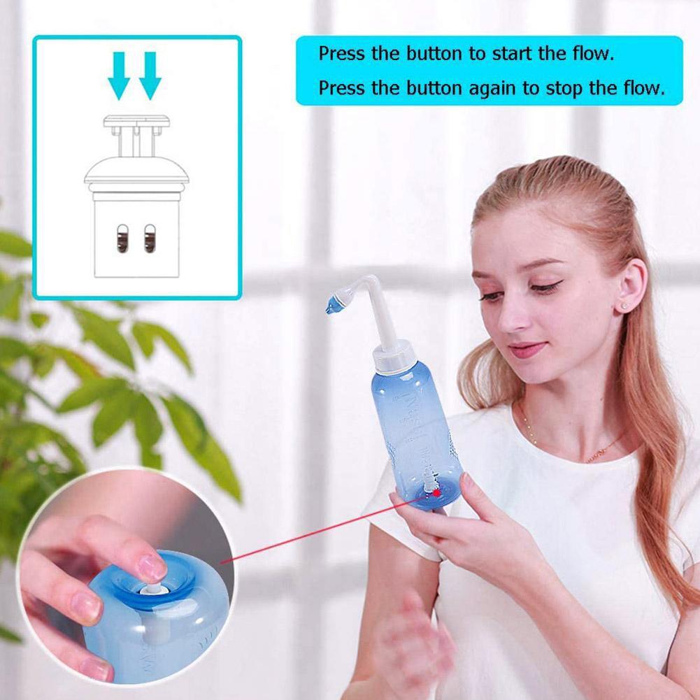 300 قطعة منظف أنف، جهاز غسيل ا - مراجعة Neti Pot Nasal Rinse وسعره