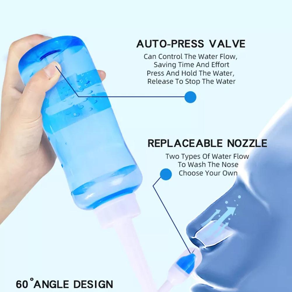 300 قطعة منظف أنف، جهاز غسيل ا - مراجعة Neti Pot Nasal Rinse وسعره