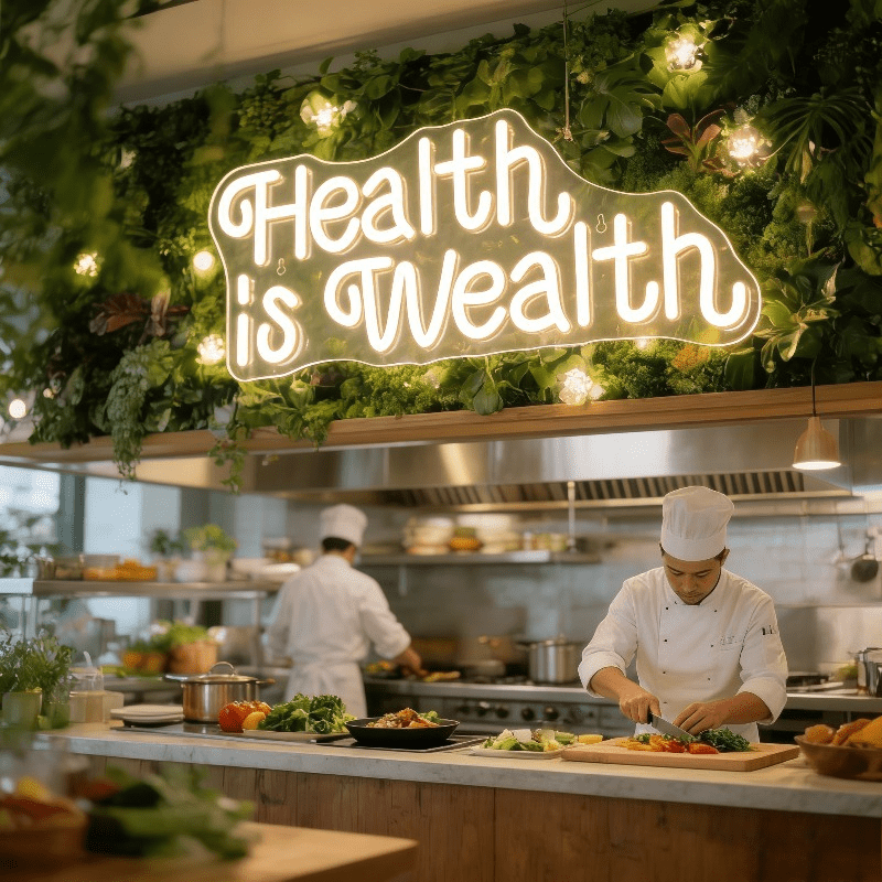 لافتة نيون LED بعبارة 