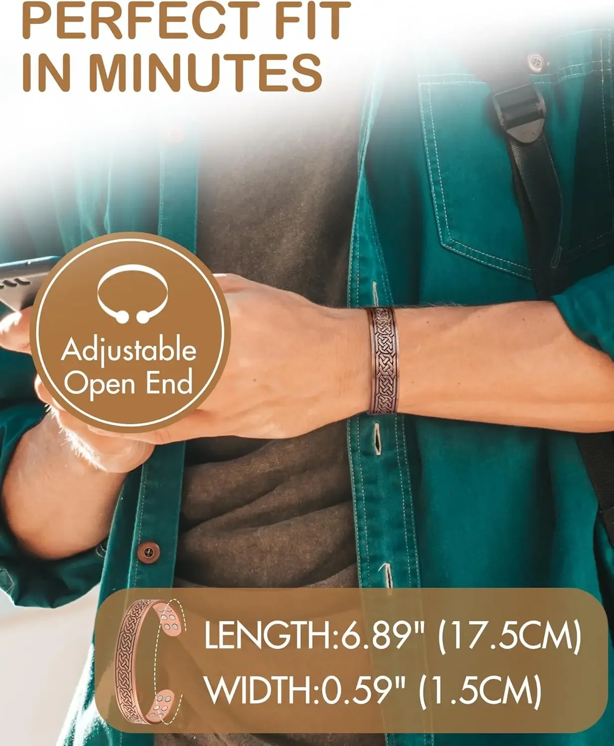 ARADOO خمر النحاس النقي سوار م - مراجعة Therapy Health And Wellness وسعره