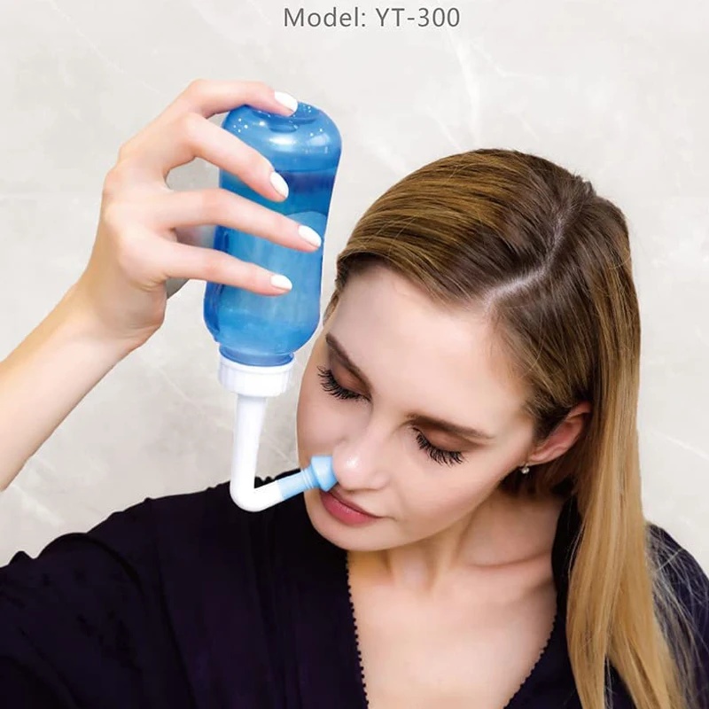 زجاجة غسيل الأنف سعة 300/500 م - مراجعة Neti Pot Nasal Rinse وسعره